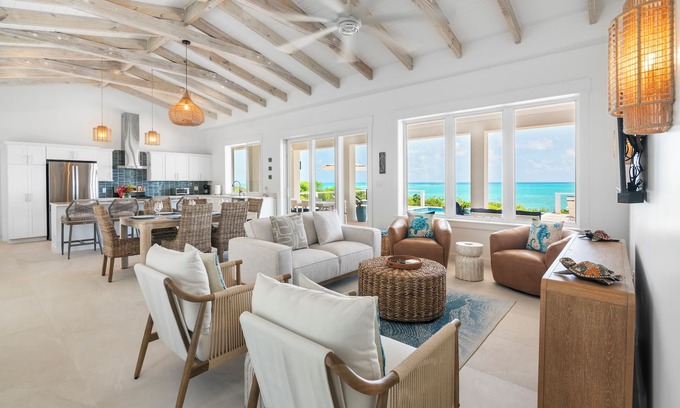 Great Exuma Villa | BRAND NEW - Panoramic Water Views, Pool & Pickleball Court, Prime Location!