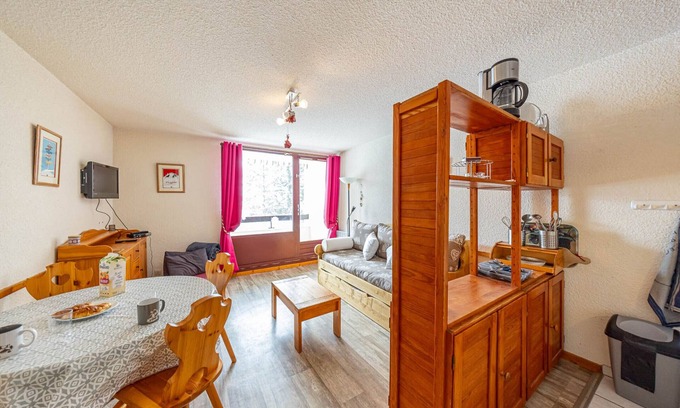 Saint-Francois-Longchamp Apartment | Bright studio 26m², 4 pers, near slopes, no Wi-Fi