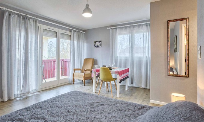 Barbotan-les-Thermes Apartment | Bright T1 bis 26.5 m², south balcony, parking, fiber