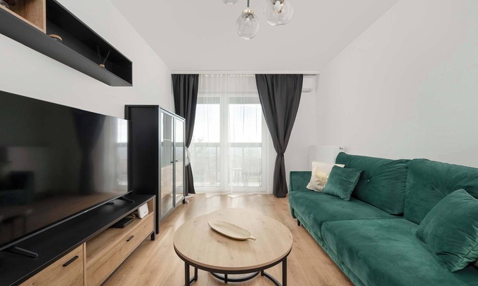 Srodmiescie Apartment | Browary Wroclawskie 248 Apartment with a View