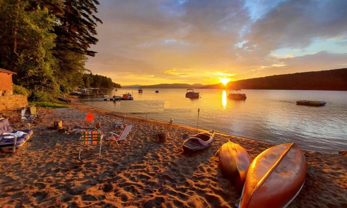 Schroon Lake House | Brown's Beach at Schroon Lake