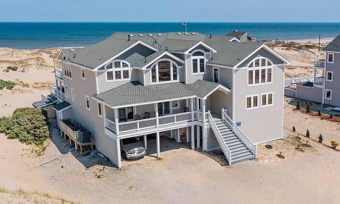 Corolla House | C9703 12 BR 4X4 Oceanfront Luxury Retreat in Carova, Private Pool & Hot Tub - Prices Reduced!