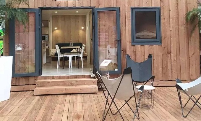 Laussac Cabin | Cabane Glamping 22m² (2 bedrooms) - without bathroom 5 people