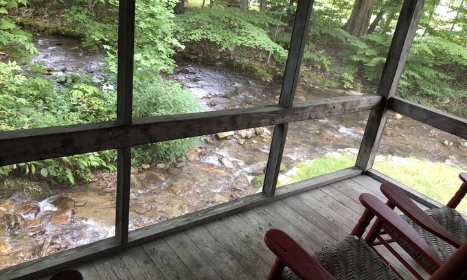 Maggie Valley Cabin | Cabin 3 with beautiful view of Campbell Creek, 2 Bedroom 1 Bath