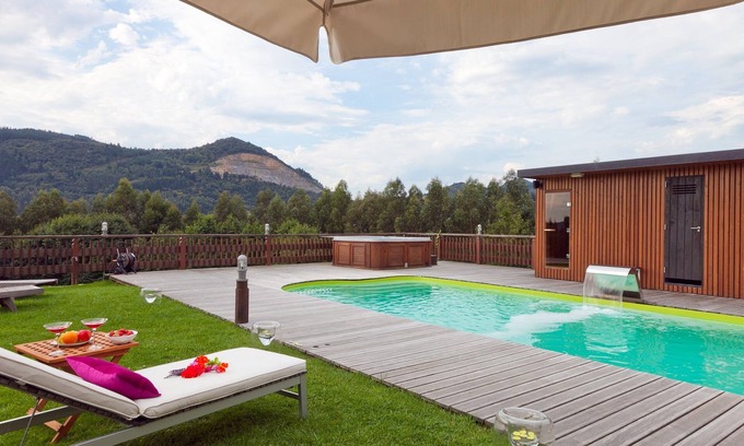 Ea Cabin | Cabin in full nature with pool 8 minutes from the beach
