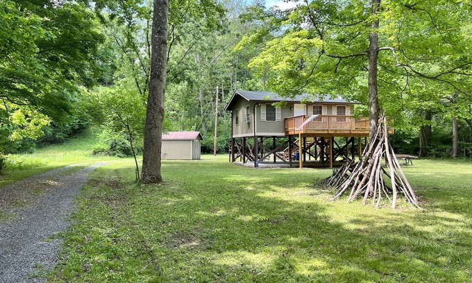 Great Cacapon Cabin | Cabin on the Water with its own Private Beach!