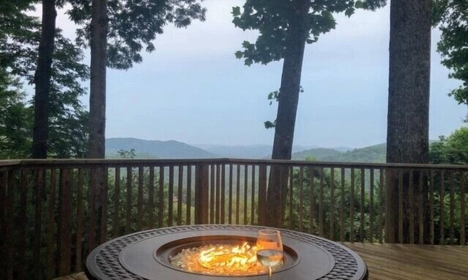 Ferguson Cabin | Cabin w/Views, Jacuzzi Bathtub, Fireplace, Screened Porch, Outdoor Hot Tub