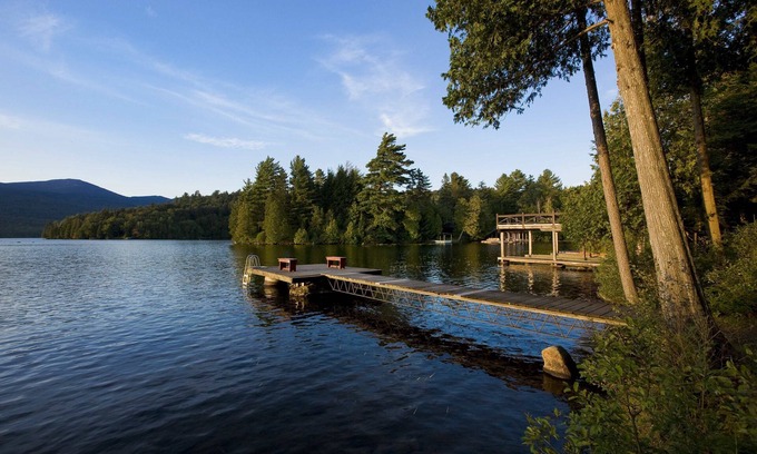 Lake Placid House | Camp SunnyCove - A Large Adirondack Camp Directly On Lake Placid Lake