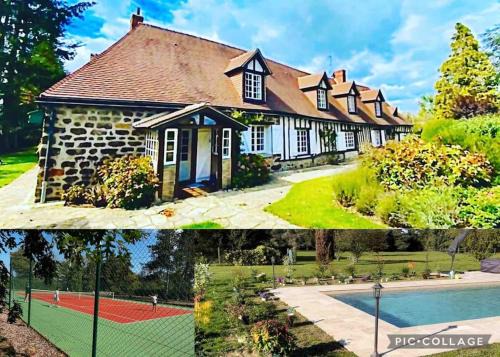Francheville House | Campagne Normandie Tennis Piscine Billard 12 Pers