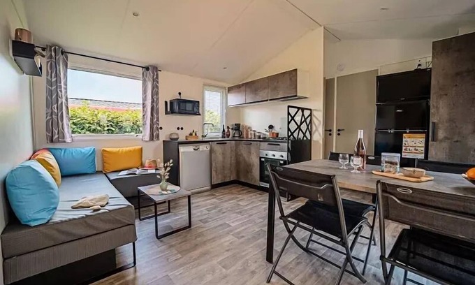 Brem Sur Mer House | Camping L'Océan* - Prestige Mobile Home 4 Rooms 6/8 People Air Conditioned