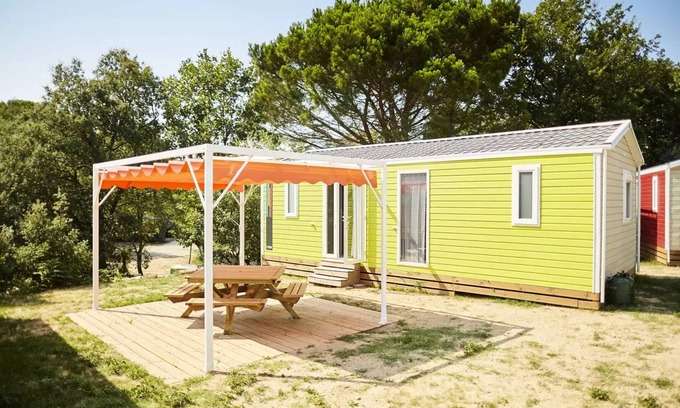 Laroque-des-Alberes House | Camping Les Albères * - Mobil Home Passion 3 Rooms 4/6 People Air Conditioned + TV