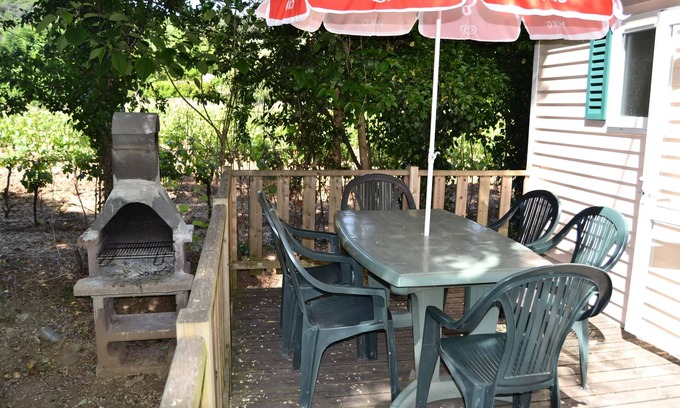 Salavas House | Camping maeva Escapades Le Casque Roi * - Mobil Home Grand Confort 3 Rooms 4 People Air Conditioning + TV