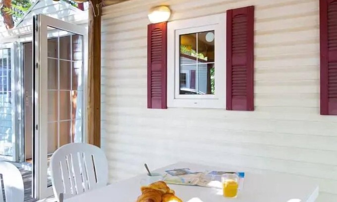 Greoux-les-Bains House | Camping Paradis La Pinède* - Mobile home Zola 3 rooms 4/5 people Air-conditioned
