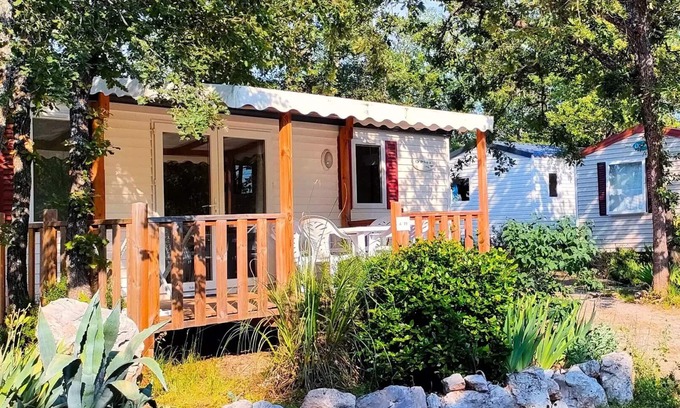 Bauduen House | Camping Tikayan Rives du Lac de Sainte Croix* - Mobile home Colorado Eco 3 rooms 4/6 people Air-conditioned