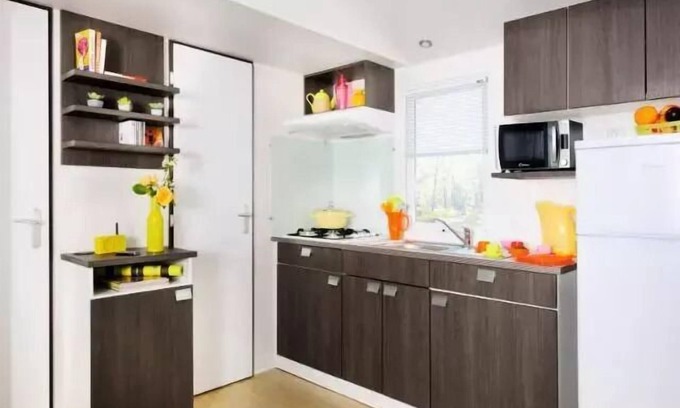 Binic House | Campsite Le Panoramic * - Mobile Home Family 4 Rooms 6 People + TV