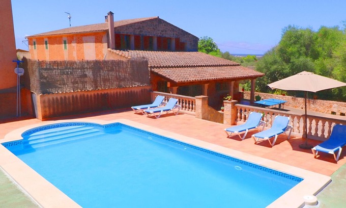 Campos Villa | Can Guillem 415 rustic finca with private pool, terrace, air conditioning and WiFi