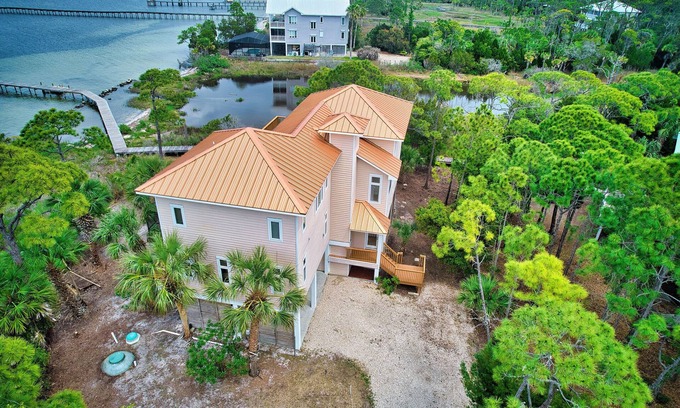 Plantation House | Canary on the Bay - Luxury Bayfront Home, Pet-Friendly, with Private Pool & Dock