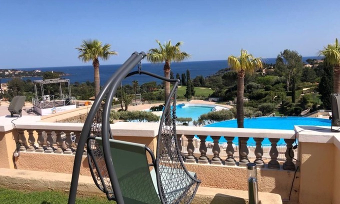 Agay Resort | Cap Estérel Esterel Agay 5 pers large garden - exceptional sea and pool view