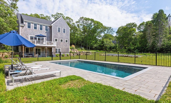 Barnstable House | Cape Cod Luxe in Barnstable Village: Saltwater Pool, 2 Suites, Bunks & Family Fun!