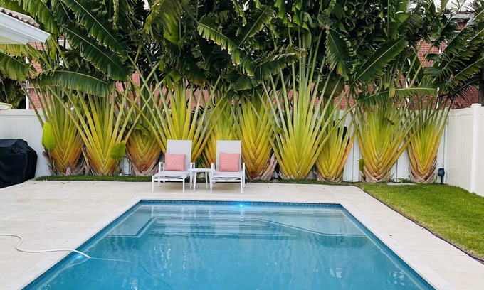 Ocean Ridge House | Captivating beach home heated private pool in Ocean Ridge - Walk to beach!