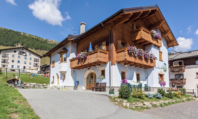 Livigno Apartment | Casa Azzurra with Mountain View, Wi-Fi, Balcony & Garden; Parking Available