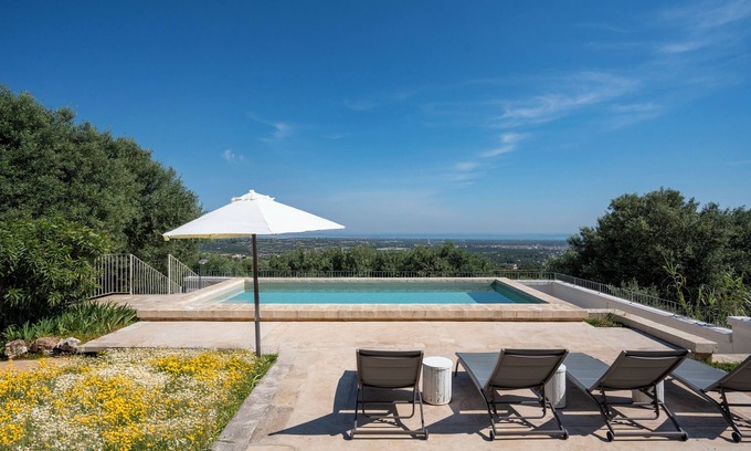 Fasano House | Casa D'Estate, sea view pool at 10 minutes from the sea