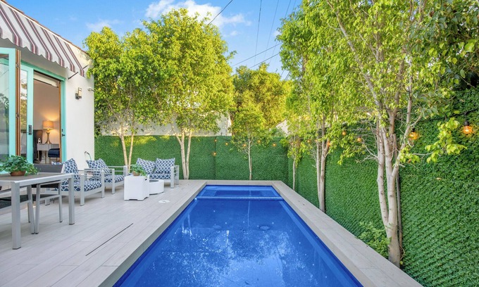 Beverly Grove Villa | Casa del Sol -Stunning Crescent Heights Spanish Villa w/Poolside Tranquility