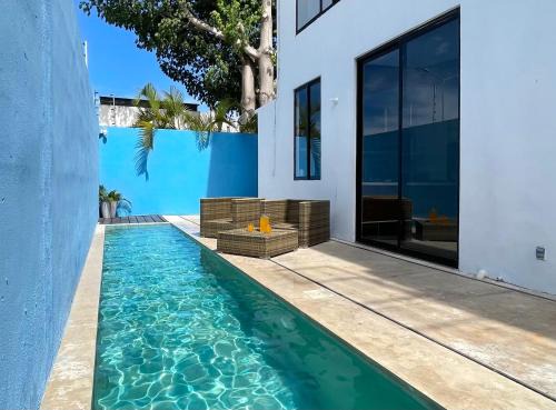 Puerto Juarez House | Casa Gigante de lujo, con piscina privada, 4 amplias habitaciones con baño privado