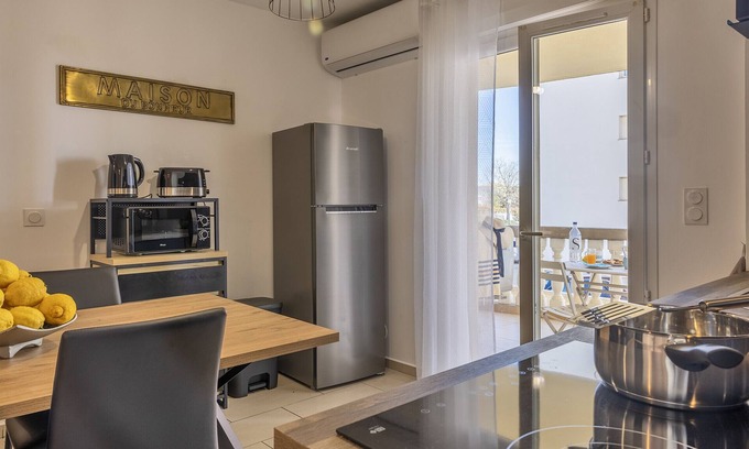 Lucciana Apartment | Casa Santa Maria, renovated apartment, air-conditioned, with terrace.