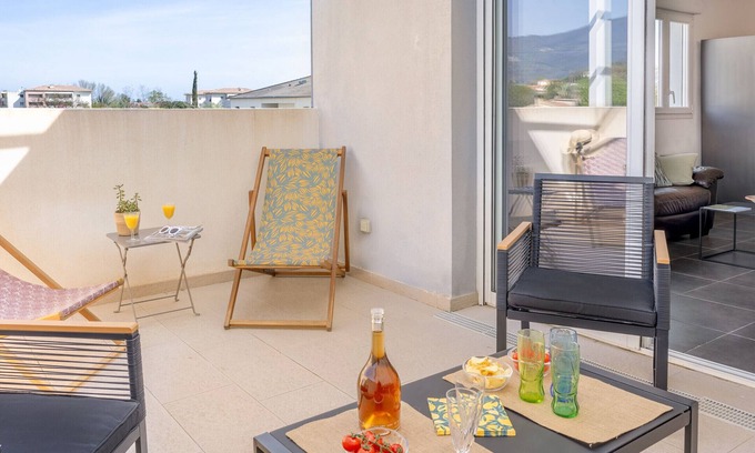 Moriani-Plage Apartment | Casa Verde, new flat 15 minutes walk from the beach
