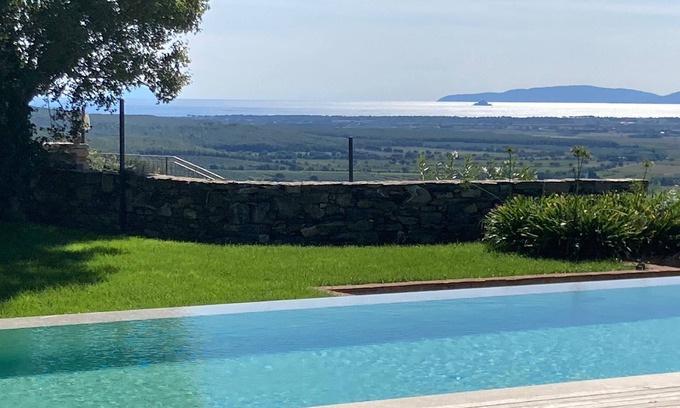 Suvereto Villa | Castello San Lorenzo by Secret Hills - Villa with stunning sea view pool