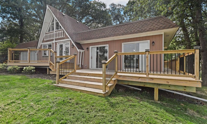 Cedar Lake House | Cedar Lake A-Frame near Lighthouse and Public Beach