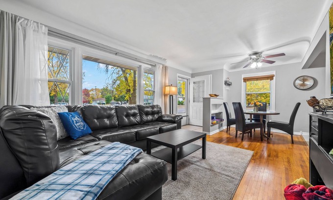 Brooklyn Center House | Centrally Located Cozy Home W/Game & Yoga Rooms