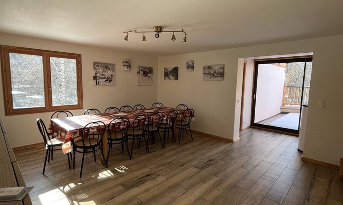 Vallouise-Pelvoux Ski Chalet | Chalet 14 p, 100 m Navette Pour Station PUY ST Vincent et Pistes ski de Fond