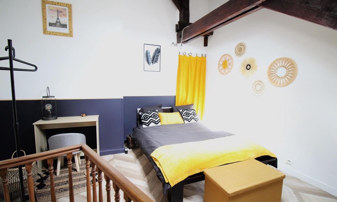 Groslay Apartment | Charmant Duplex à 15min de Paris ! Lumineux - Calme - Coworking - Centre Ville