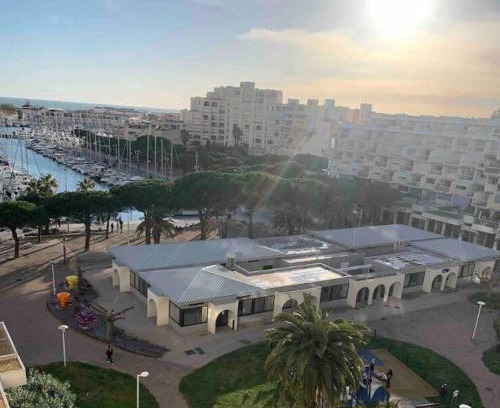 Carnon-Plage Apartment | Charmant studio vue mer et port