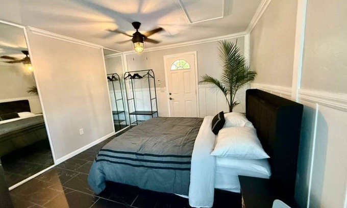 Dolphin's Cove House | Charming 1-bedroom townhome in Palm Valley with outdoor shower