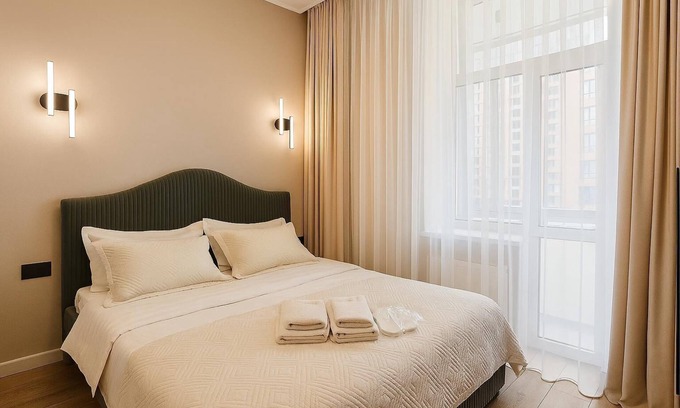 Yesil District Apartment | Charming 2-bedroom apartment with AC in Astana