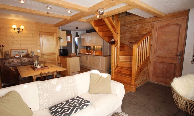 Les Saisies Apartment | Charming 3-room duplex with wood stove, Les Saisies, 60 m², 6 pers