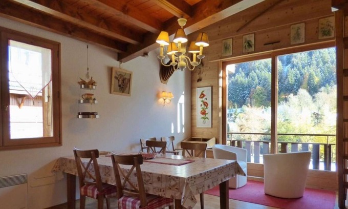 Le Grand-Bornand Apartment | Charming 70m² apt, 2 beds, mezzanine, south balcony, garage, near shops and shuttle