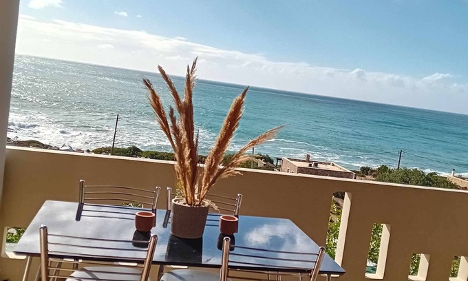 Gortyna Apartment | Charming Anna Maria apartment with a spectacular sea view, near the beach.