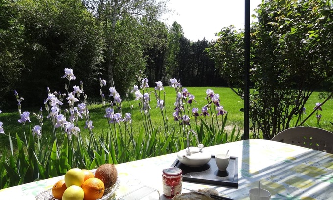 Apt House | Charming cottage - private terrace overlooking the large wooded park