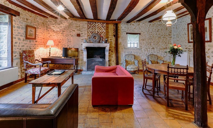 Crucheray Cottage | Charming Restored House: Fireplace, Garden, Near Vendome, Sleeps 8