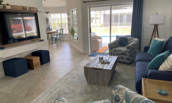 Pelican House | Charming Southwest Cape Coral home with saltwater pool.