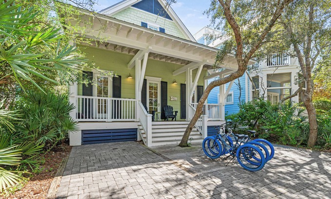 Watercolor House | Charming WaterColor Retreat | Walk to Beach Club + Seaside