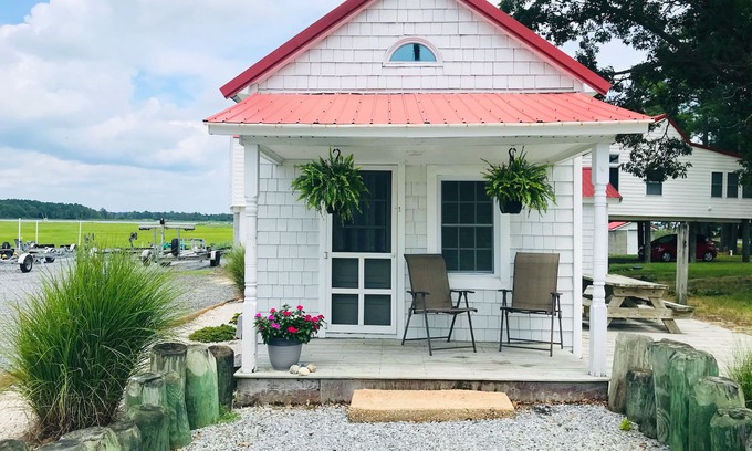 West Beach Cottage | Charming waterfront cottage- marina access and short drive to Bethany Beach
