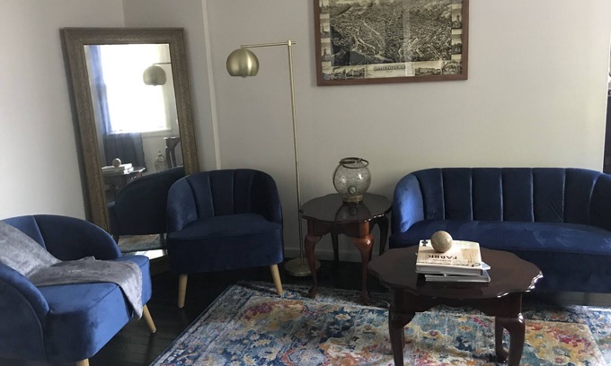 Little Falls Apartment | Chez Coco-A shabby chic flat decorated with a Paris apartment in mind.