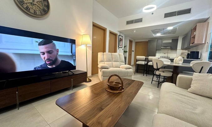 Jumeirah Village Circle Apartment | Chic 1-bedroom apartment in fabulous Jumeriah Village Circle with AC, WiFi