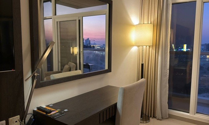 Al Barsha Apartment | Chic studio in fabulous Dubai with AC, fitness room, WiFi
