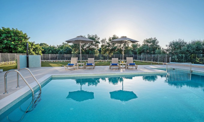 Atsipópoulon Villa | Chloe,New Luxurious modern villa, private big pool, picturesque surroundings